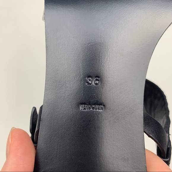 Alexander wang crocodile sandal black leather low heel Croc size 36 - Picture 5 of 10